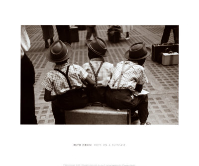 Boys On A Suitcase, 1947 by Ruth Orkin Pricing Limited Edition Print image