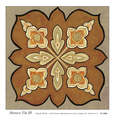 Morocco Tile Iii by Judy Shelby Pricing Limited Edition Print image