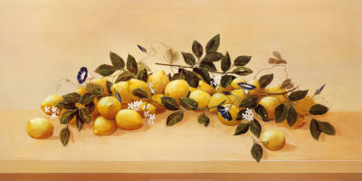 Lemons And Blossoms by Hampton Hall Pricing Limited Edition Print image