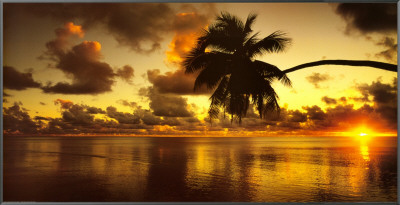 Aitutaki Lagoon, Cook Islands by Peter Hendrie Pricing Limited Edition Print image