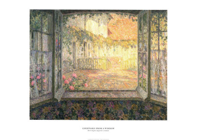 Courtyard From A Window by Henri Le Sidaner Pricing Limited Edition Print image