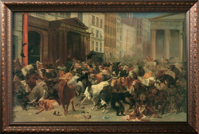 The Bulls And Bears In The Market by William Holbrook Beard Pricing Limited Edition Print image