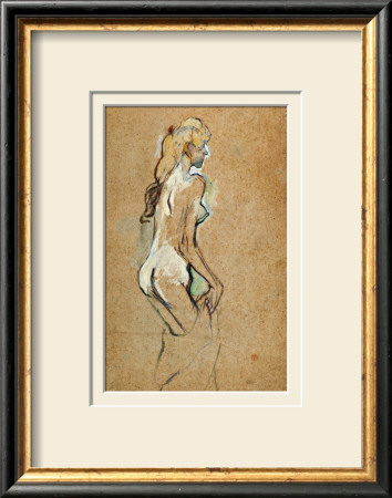 Nude Girl, 1893 by Henri De Toulouse-Lautrec Pricing Limited Edition Print image