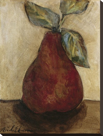 Red Pear On Beige by Nicole Etienne Pricing Limited Edition Print image
