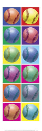 Pop Art Baseball by Anthony Matos Pricing Limited Edition Print image