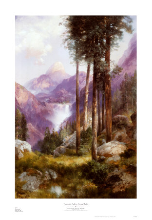 Yosemite Valley Vernal Falls by Thomas Moran Pricing Limited Edition Print image