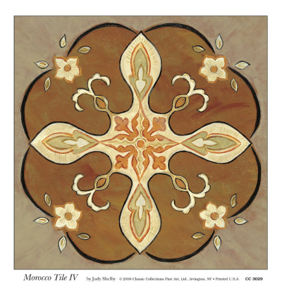 Morocco Tile Iv by Judy Shelby Pricing Limited Edition Print image