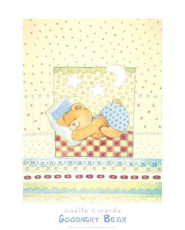 Goodnight Bear by Gaelle Cicarda Pricing Limited Edition Print image