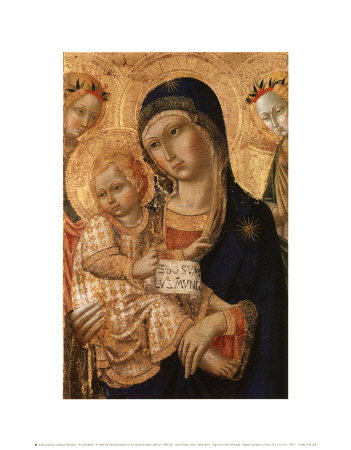 Virgin And Child With Angels by Sano Di Pietro Pricing Limited Edition Print image