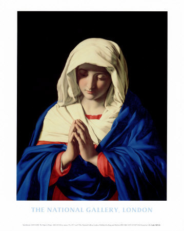 Virgin In Prayer by Giovanni Battista Salvi Da Sassoferrato Pricing Limited Edition Print image