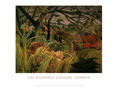 Tiger In A Tropical Storm by Henri Rousseau Pricing Limited Edition Print image