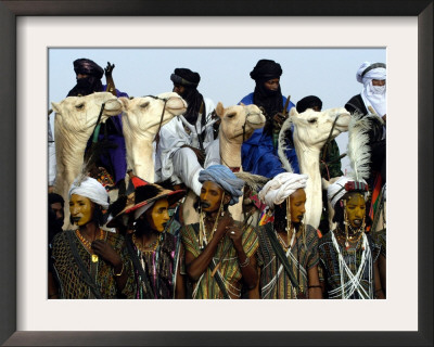 A Wodabe Man Waits To Perform A Dance Of Male Beauty At A Festival In Ingall, Niger, Sept. 25, 2003 by Christine Nesbitt Pricing Limited Edition Print image
