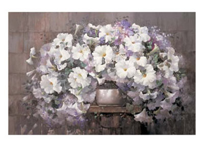 Bouquet Of Petunias by Victor Santos Pricing Limited Edition Print image