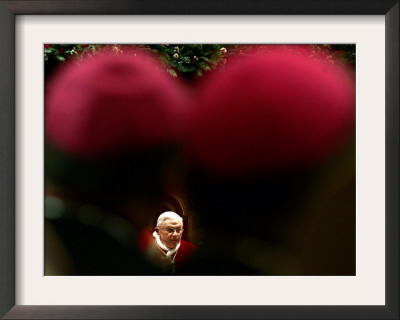 Pope Benedict Xvi Delivers His Year-End Speech by Alessandro Bianchi Pricing Limited Edition Print image