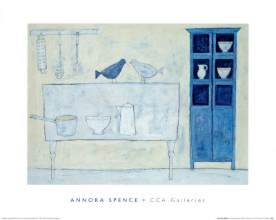 Two Blue Birds by Annora Spence Pricing Limited Edition Print image
