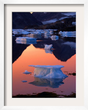 An Iceberg Floats In The Bay In Kulusuk, Greenland Near The Arctic Circle Tuesday Aug 16, 2005 by John Mcconnico Pricing Limited Edition Print image