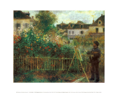 Monet Painting In His Garden At Argenteuil by Pierre-Auguste Renoir Pricing Limited Edition Print image