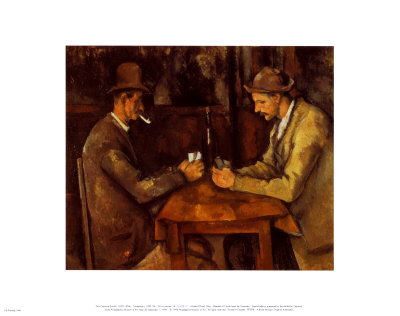Card Players 1885-90 by Paul Cézanne Pricing Limited Edition Print image
