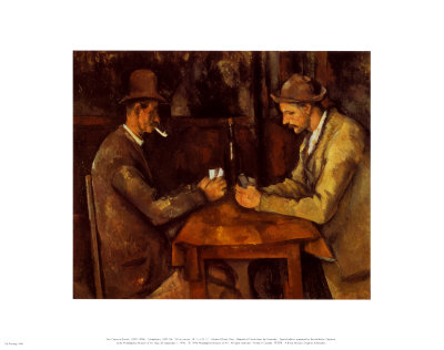 Card Players 1885-90 by Paul Cezanne Pricing Limited Edition Print image