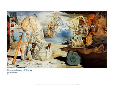 The Apotheosis Of Homer by Salvador Dalí Pricing Limited Edition Print image