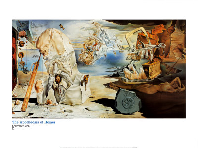 The Apotheosis Of Homer by Salvador Dali Pricing Limited Edition Print image