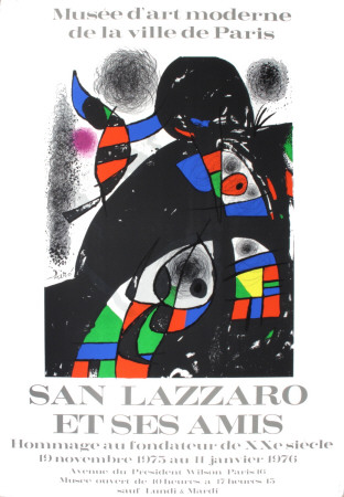 San Lazzaro Et Ses Amis by Joan Mir? Pricing Limited Edition Print image