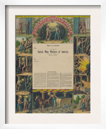 United Mine-Workers Of America, C.1899 by Kurz & Allison Pricing Limited Edition Print image