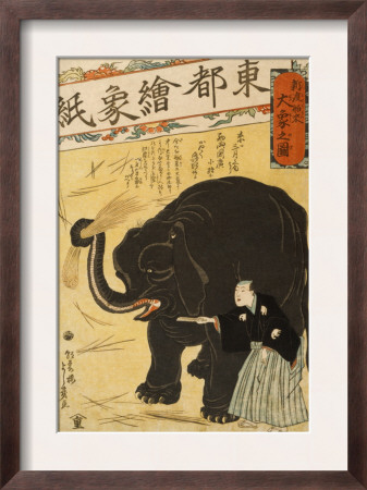 Imported Elephant by Yoshiiku Ochiai Pricing Limited Edition Print image