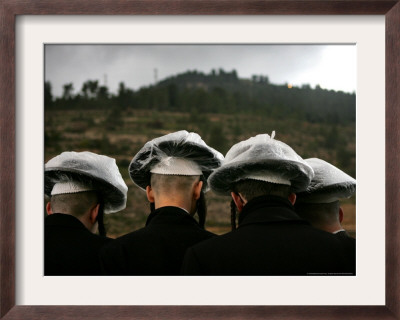 Ultra-Orthodox Maim Shelanoo Ceremony, Jerusalem, Israel by Oded Balilty Pricing Limited Edition Print image