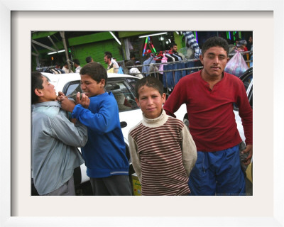 Afghan Children Who Are Making Car Washing Work In The Streets by Rodrigo Abd Pricing Limited Edition Print image