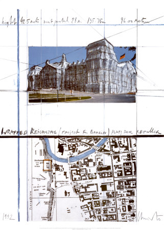 Wrapped Reichstag Project For Berlin by Christo Pricing Limited Edition Print image