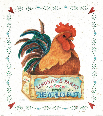 Lindsay's Farm Rooster by S. West Pricing Limited Edition Print image