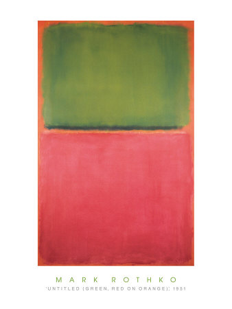 Untitled (Green, Red On Orange), 1951 by Mark Rothko Pricing Limited Edition Print image