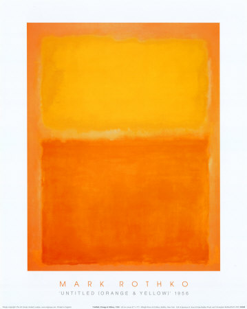 Untitled (Orange And Yellow), C.1956 by Mark Rothko Pricing Limited Edition Print image