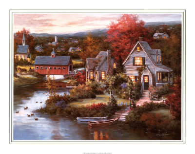 Cozy Country Night by T. C. Chiu Pricing Limited Edition Print image