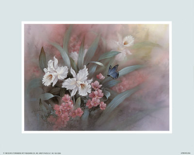 White Orchids by T. C. Chiu Pricing Limited Edition Print image