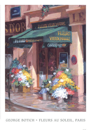 Fleurs Au Soleil, Paris by George Botich Pricing Limited Edition Print image