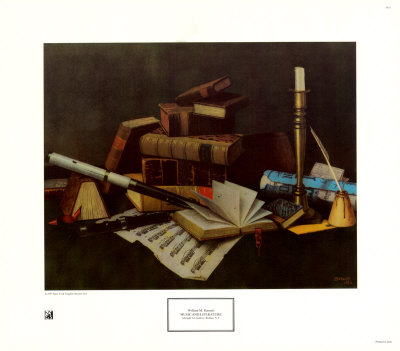 Music And Literature, 1878 by William Michael Harnett Pricing Limited Edition Print image