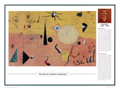 Twentieth Century Art Masterpieces - The Hunter by Joan Miro Pricing Limited Edition Print image