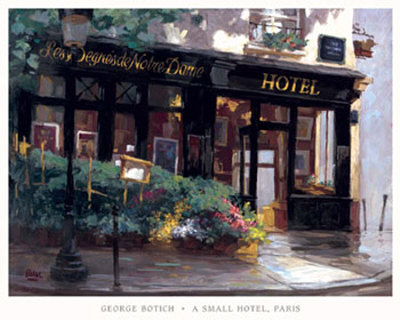 Small Hotel, Paris by George Botich Pricing Limited Edition Print image