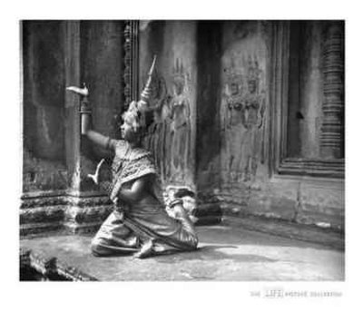 Life® - Royal Ballet Performing In Temple Of Angkor Wat, 1949 by Eliot Elisofon Pricing Limited Edition Print image
