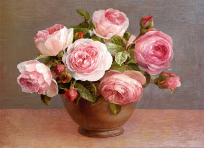 Arrangement Of Pink Roses by Danhui Nai Pricing Limited Edition Print image