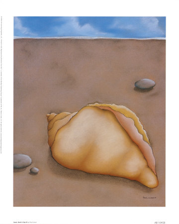 Sand, Shell And Sky Lll by Phyl Schock Pricing Limited Edition Print image