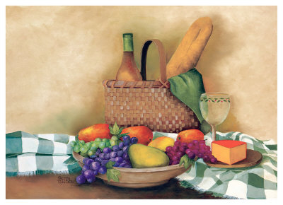 Basket And Bowl by Sherry Masters Pricing Limited Edition Print image