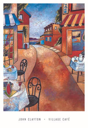 Village Cafe by John Clayton Pricing Limited Edition Print image
