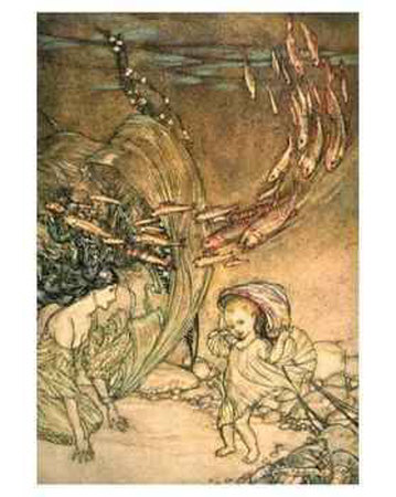 The Undine And The Baby by Arthur Rackham Pricing Limited Edition Print image