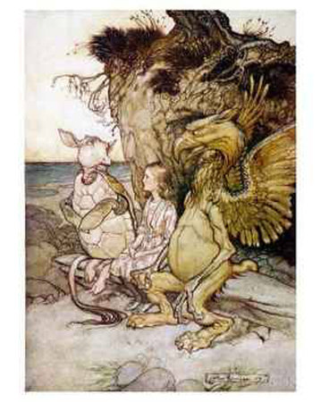 The Gryphon And The Mock-Turtle by Arthur Rackham Pricing Limited Edition Print image