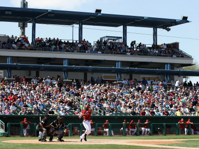 Chicago White Sox V Arizona Diamondbacks, Tucson, Az - March 07: Brandon Allen by Christian Petersen Pricing Limited Edition Print image