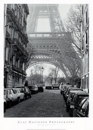 Street View Of La Tour Eiffel by Clay Davidson Pricing Limited Edition Print image
