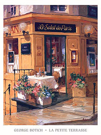 La Petite Terrasse by George Botich Pricing Limited Edition Print image